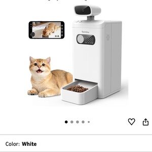 Automatic Pet Feeder with Camera - White